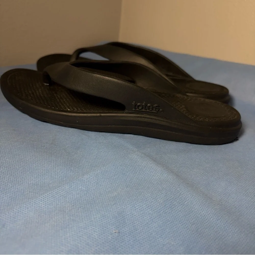 Toes Black Flip Flop Sandals